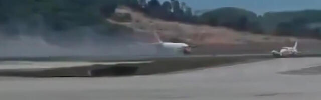 VIDEO: Tais Phuketis tuli lennukil maandudes esiratas alt ära, lennud on peatatud