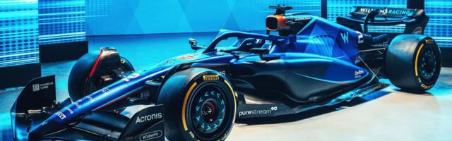 Williams vormel-1 tiim näitas oma 2023. aasta autot värvilahendust