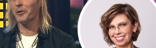 Muusik Indrek Raadik tögas „Hommik Anuga“ saates Anu Välbat. „Saad välja lõigata, vähemalt sain ära öelda!“