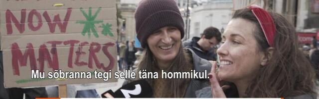 Reporter Londonis: meeleavaldus kliimakonverentsi saamatute tulemuste vastu!