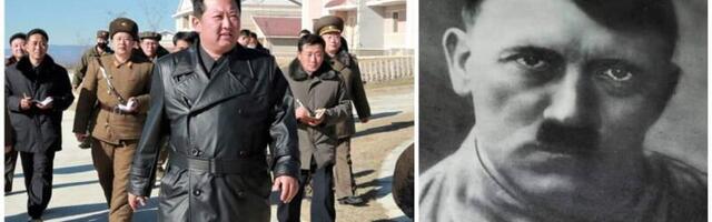 Kim Jong-uni võrreldakse siin pildil Hitleriga