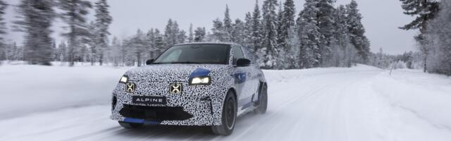 Renault 5 elektriauto baasil saabuv sportlik Alpine A290 testib talve