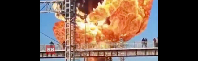 VIDEO: Venemaal plahvatasid raudteel kütusetsisternid