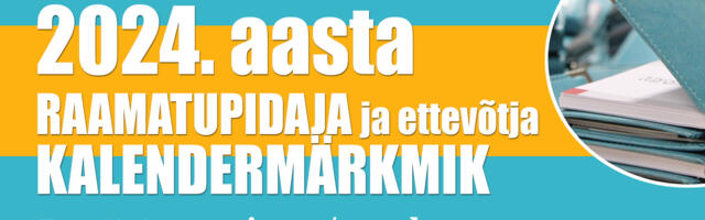 2024. aasta raamatupidaja ja ettevõtja kalendermärkmike tellimine
