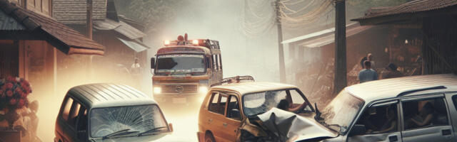Kolm sõidukit põrkasid kokku Kääpa külas, neli inimest sai vigastada