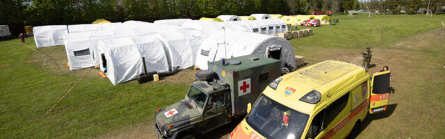 Kevadtormil harjutati tsiviilisikute ja lahingus kannatanute abistamist