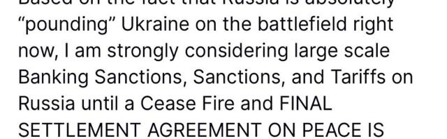 Analyzing Trump’s Latest Sanctions Threat Against Russia