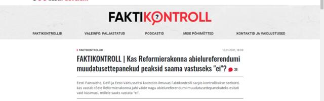 “Faktikontrollid” on jõudnud seisu, kus nad peavad oma tõsiseltvõetavust tõestama – sest praegu on nad ajakirjanduslik nonsenss