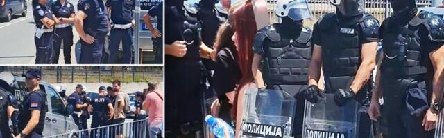 Policija u Užicu sprečila blokadu magistrale: Interventne jedinice zaustavile demonstrante (FOTO)