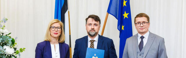 KÜNNIMEISTER KASPAR JÄRVALA PÄLVIS MINISTEERIUMI TEENETEMÄRGI