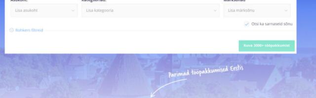 ÜLEVAADE: suurim valik tööpakkumisi on CV.ee tööportaalis