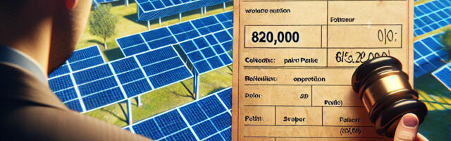 Kohtutäitur müüs Pakri päikesepargi võlgade katteks oksjonil 820 000 euro eest