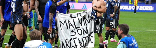 Argentina võib poliitilise bänneri tõttu sattuda FIFA uurimise alla