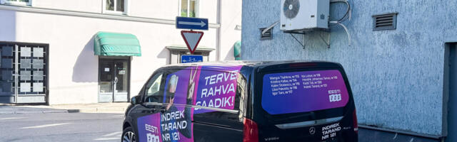 PILTUUDIS: Tarandi reklaamauto pargib keelatud alal