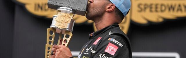 Bubba Wallace teenis Indianapolise ringil ajaloolise võidu