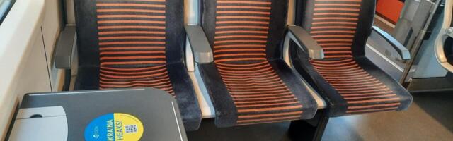 PÄEVA PILT! Elroni rongides on koos Georgi lint ja Ukraina värvid