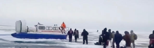 VIDEO: Soome lahel päästeti jää pealt 230 kalameest