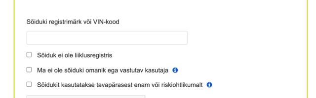 Liikluskindlustuse veebikalkulaatoris on tehtud pea pool miljonit hinnavõrdlust