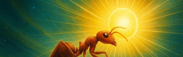 Sipelga tee valgusolendini