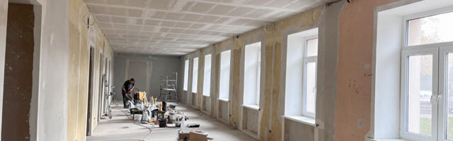 Otepää Linnaraamatukogu ruumides käivad remonditööd