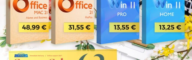 Uskumatult 62% allahindlusega! Office 2021 Pro eluaegne litsents vaid 31,55 euro eest. Godeal24 allahindlus kõikidele MS toodetele, samuti uusimale WinOS-ile