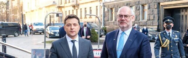 Ukraina president Volodõmõr Zelenskõi on täna visiidil Eestis