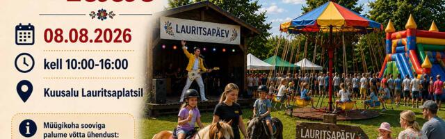 Lau­rit­sa­päe­va pi­dus­tu­si kor­ral­dab tä­na­vu Kuu­sa­lu val­la­va­lit­sus