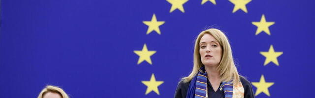 Kaja Kallas ja Roberta Metsola ehitasid Tallinnas kommunismirajamise raportite saatel euro-Potjomkini küla