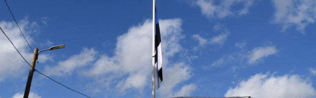 LEINAPÄEVAL, 14. JUUNIL, HEISATAKSE TRIKOLOORID POOLDE MASTI VÕI MUSTA LINDIGA