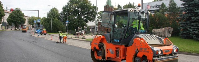Narva maantee remont Jõhvis on jõudmas lõpusirgele