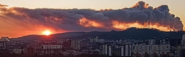 Ukraina lääneosa oli hommikul leekides