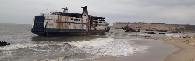 Ofelia roostetab laevade surnuaial Angolas