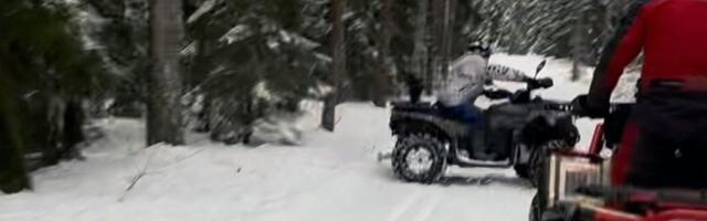 ATVdega lustijad sõitsid Pannjärvel suusarajad segamini