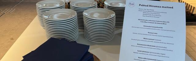 Teenetemärkide tseremoonial troonis Hiiumaa toit