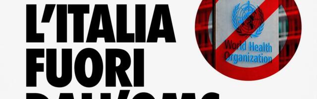 Itaalia võib lahkuda Maailma Terviseorganisatsioonist