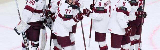 Veerandfinaal paistab_ Läti jäähokikoondis teenis MM-il suureskoorilise võidu