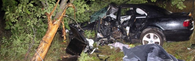 Reporter: Ida-Virumaal hukkus autoga vastu puud sõitnud mees