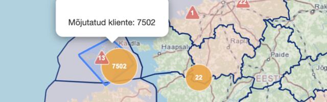 VOOL TAGASI | Saaremaal alajaama löönud äike viis kogu Hiiumaalt tunniks ajaks voolu