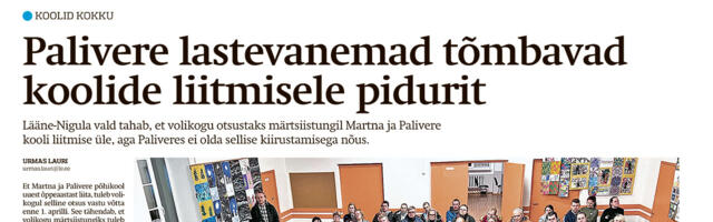 Lääne Elu paberleht laupäeval, 3. veebruaril