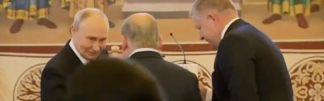 VIDEO: Putin jõi külalistega 100 grammi viina