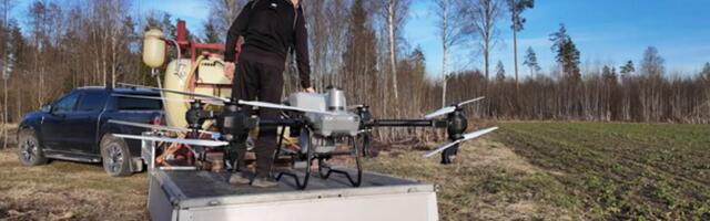 VIDEO | Hiiglaslik droon teeb traktori päevatöö ära mõne tunniga