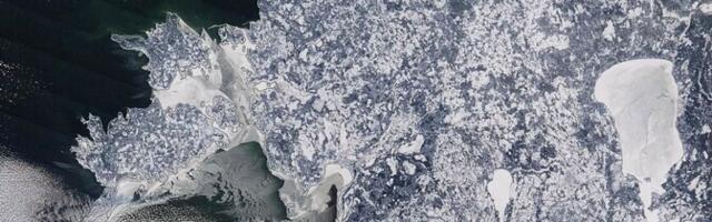 Satelliidifoto: Läänemere jääkate on kasvanud 90 000 ruutkilomeetrini
