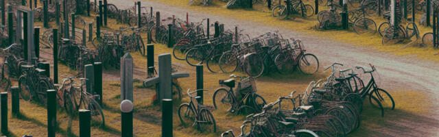 Migrandid tekitasid jalgrataste surnuaia Soome piirile