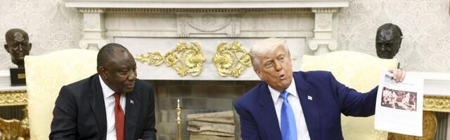 Trump näitas Lõuna-Aafrika valgete väidetava mõrvamise tõestuseks pilti Kongost