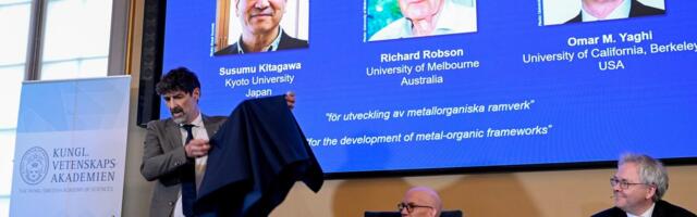 Nobeli keemiaauhind anti uute metallorgaaniliste ühendite väljatöötamise eest