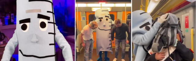 Absurdne vaktsiinikampaania Viinis – inimesi kiusab vägivaldne süstlamaskott