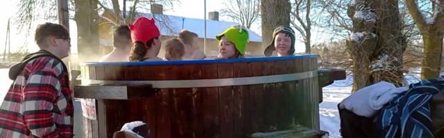 Saunapidu Purtse linnuse hoovis on täies hoos