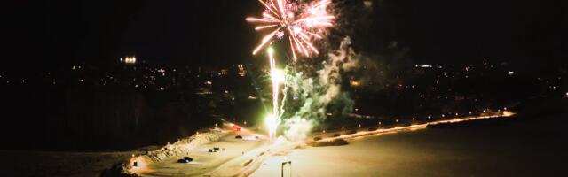 Droonivideo aastavahetuse ilutulestikust Võru linnas