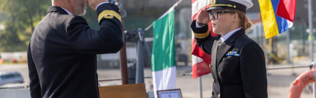 Mereväe miinijahtija Ugandi sai uue komandöri