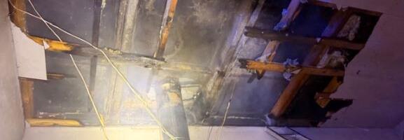 PILDID: Kastre vallas põles töökoja katlaruumi katus